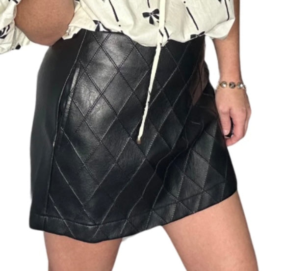 HUNTER FAUX LEATHER SKORTS