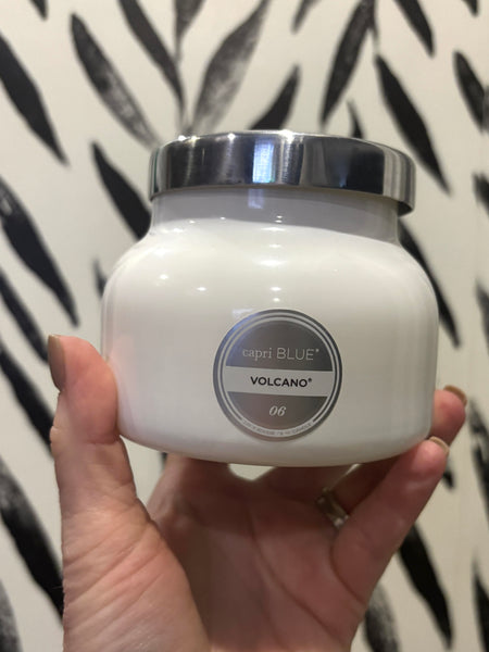 Volcano White Petite Jar Candle