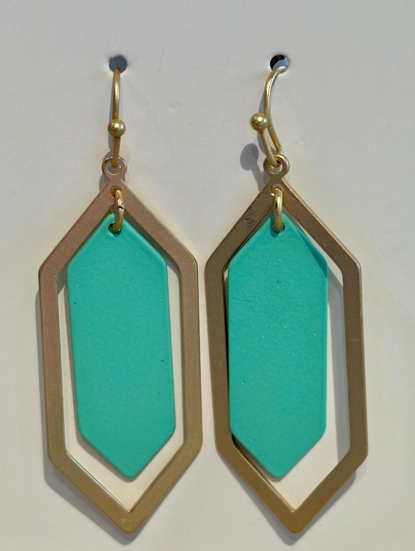 Matte Gold & Pastel Earrings