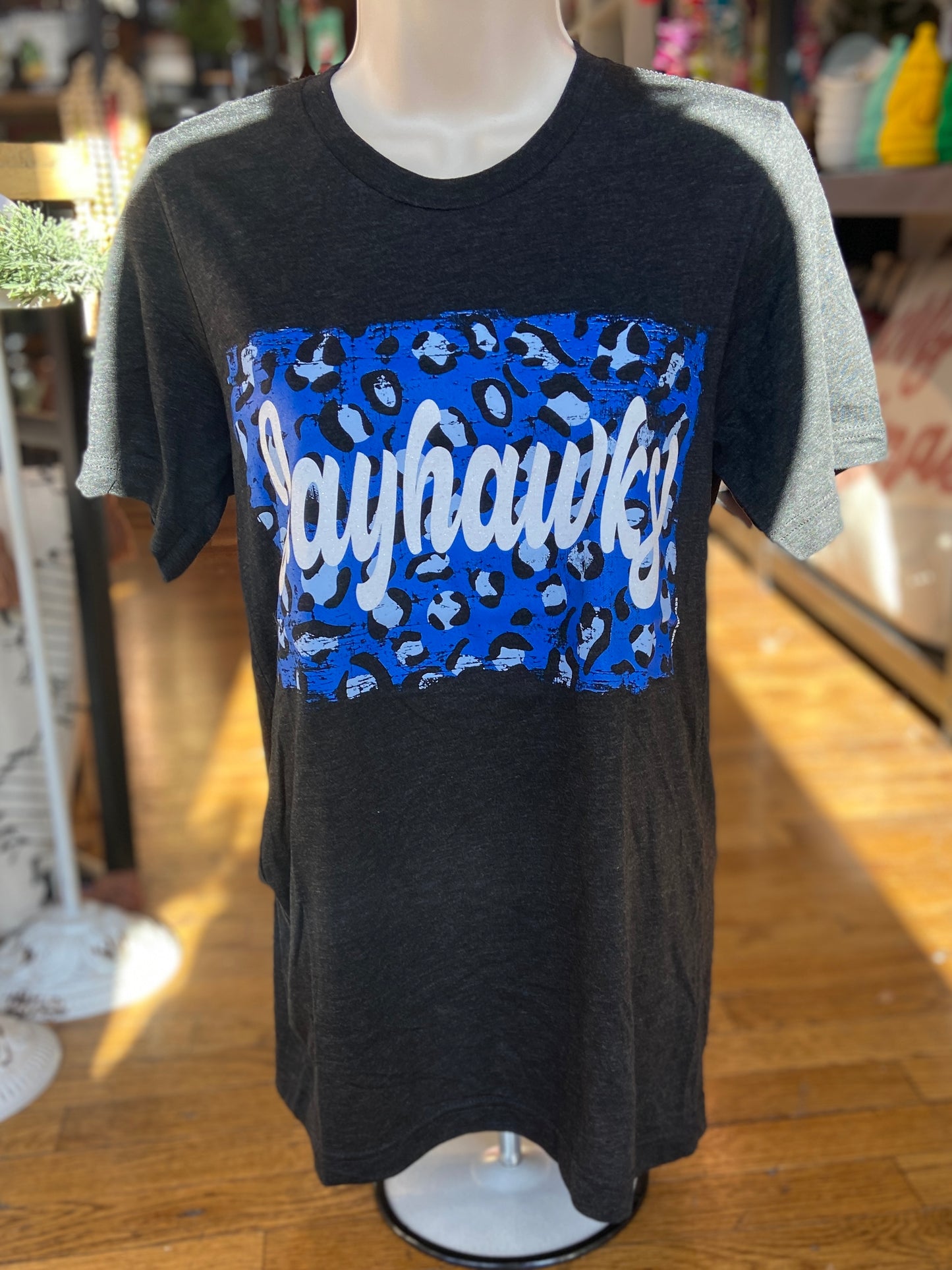 Jayhawks Leopard Tee