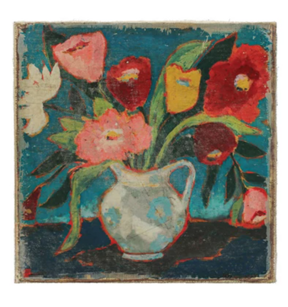 Flowers In Vase Canvas