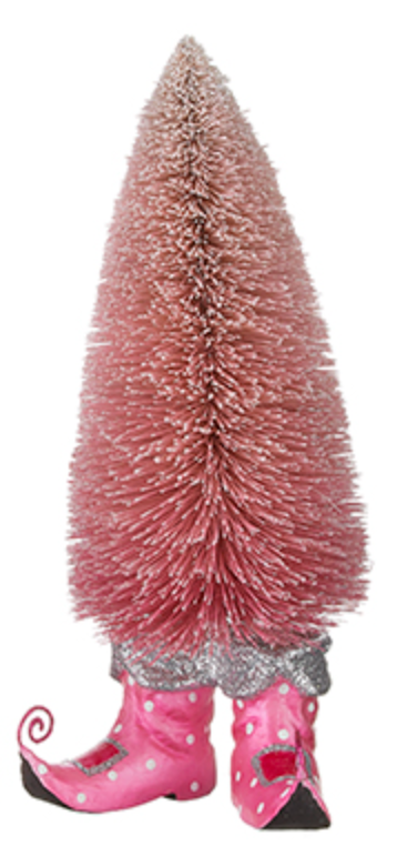Pink Bottle Brush Trees with Elf Shoes