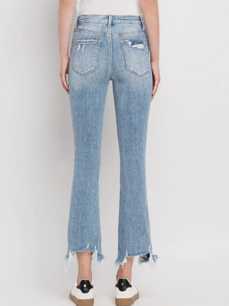 Handy High Rise Crop Flare Jeans