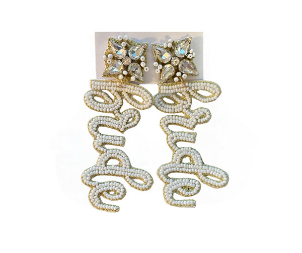 Beaded Statement Earrings