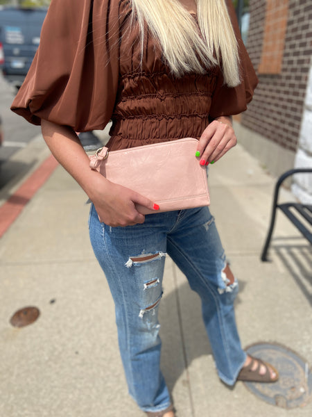 Karina Vegan Leather Large Wristlet & Wallet