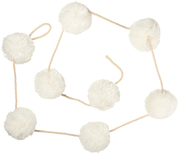 Cream Pom Pom Garland