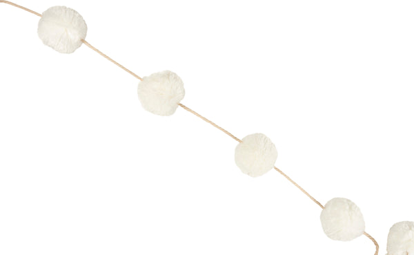 Cream Pom Pom Garland