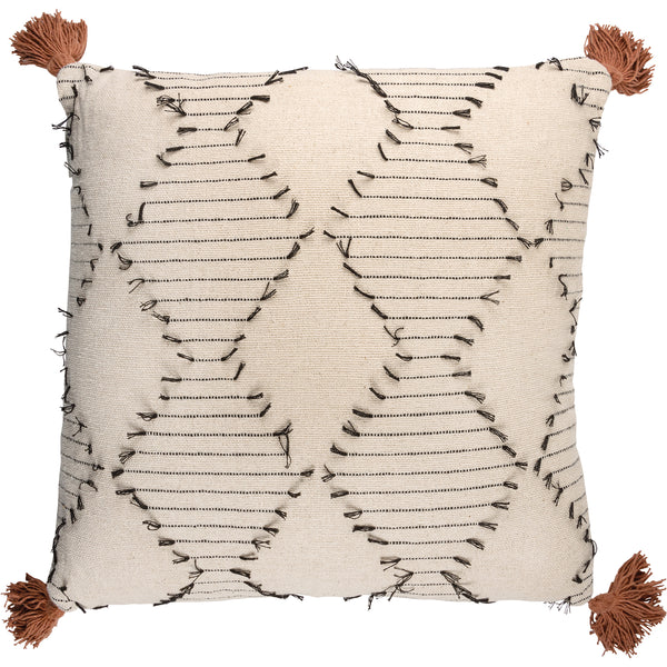 Black Ticking Pillow