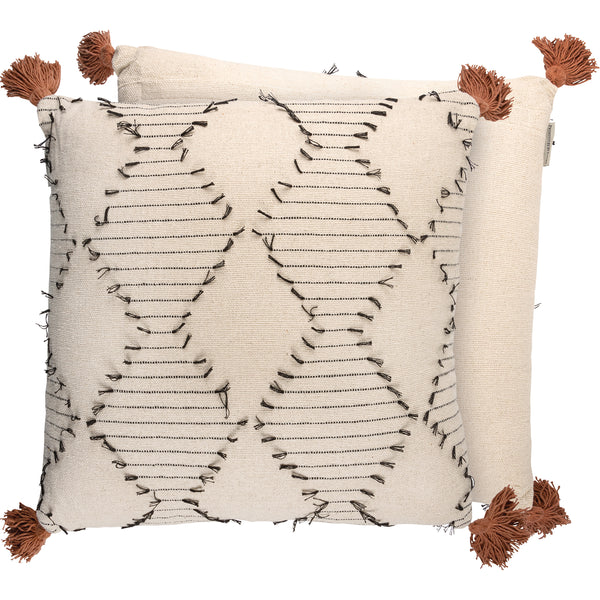 Black Ticking Pillow