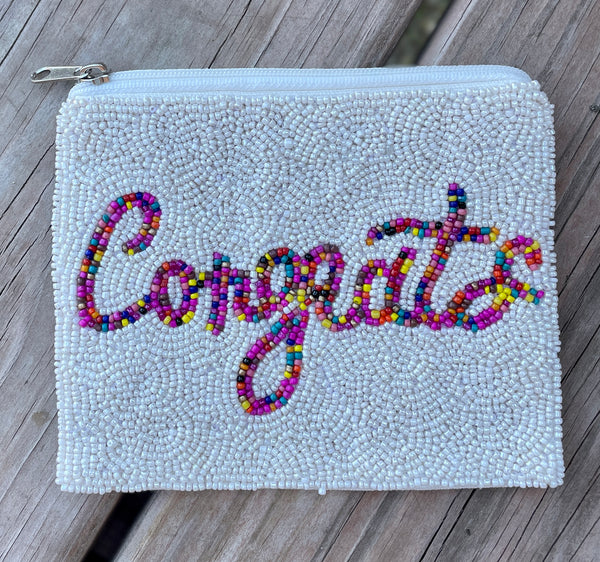 Beaded Zip Pouch