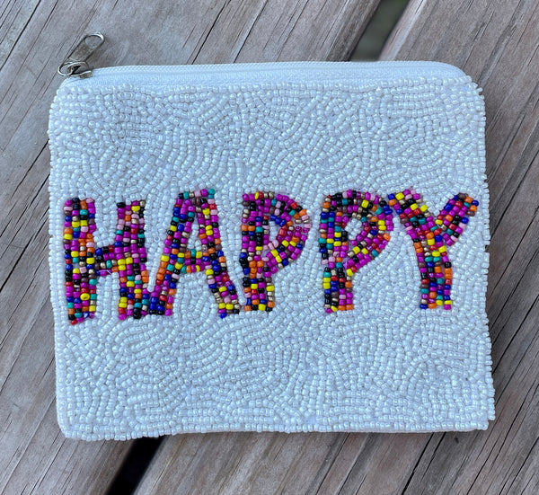 Beaded Zip Pouch