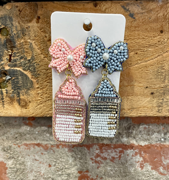 Beaded Statement Earrings