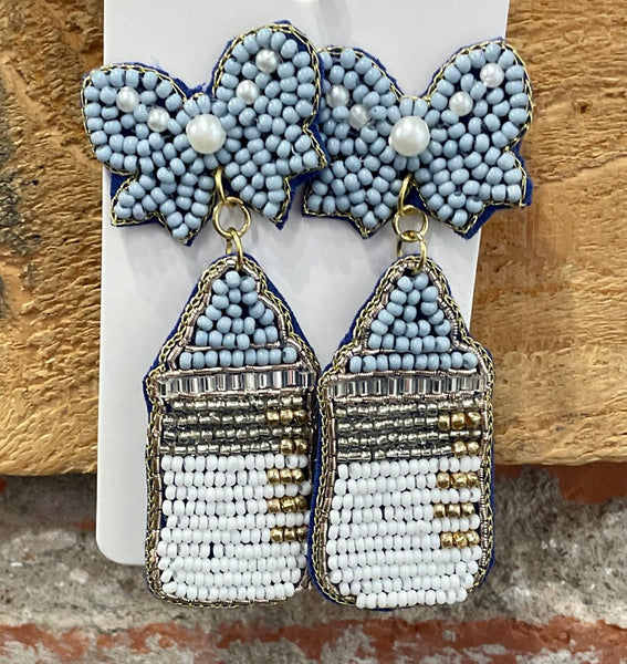 Beaded Statement Earrings