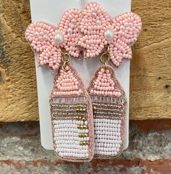 Beaded Statement Earrings