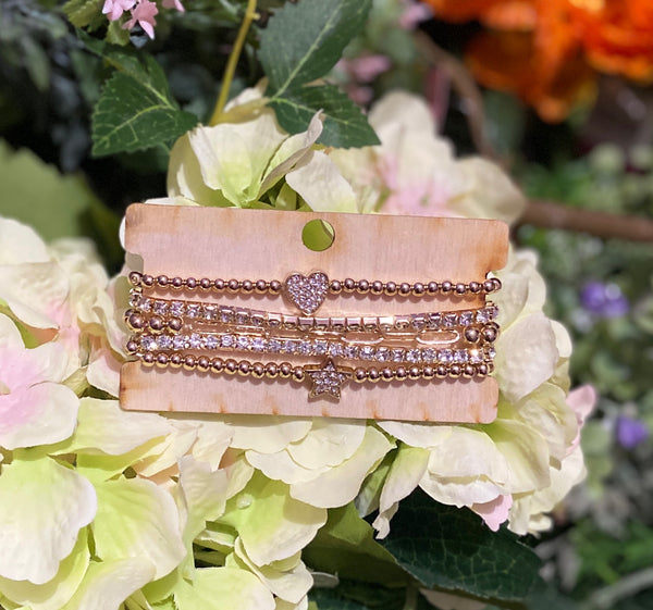 Rhinestone Stretchy Bracelet