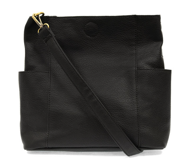 Kayleigh Vegan Leather Side Pocket Bucket Bag