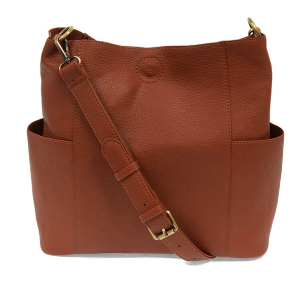 Kayleigh Vegan Leather Side Pocket Bucket Bag