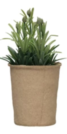 Faux Succulent in Paper Pot