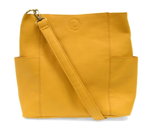 Kayleigh Vegan Leather Side Pocket Bucket Bag