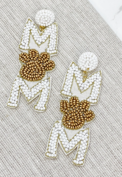 Beaded Statement Earrings