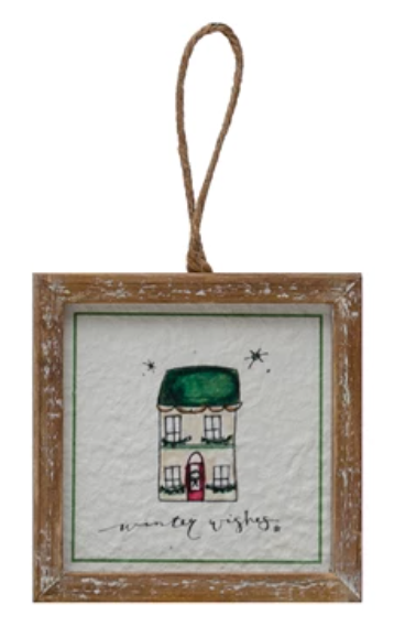 Wood Framed Ornament