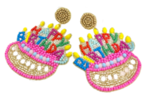Beaded Statement Earrings