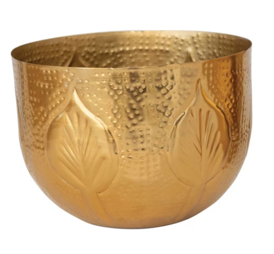 Debossed Metal Planter