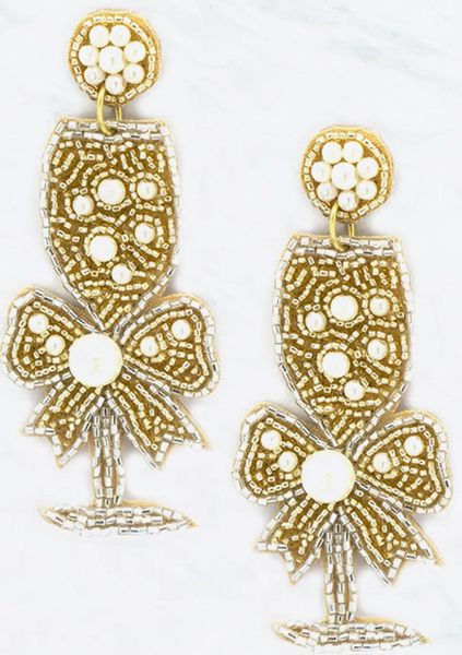 Beaded Statement Earrings
