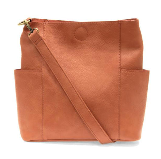 Kayleigh Vegan Leather Side Pocket Bucket Bag