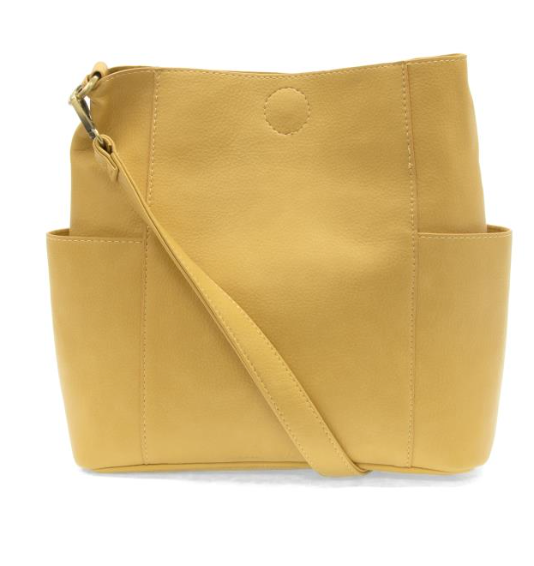 Kayleigh Vegan Leather Side Pocket Bucket Bag
