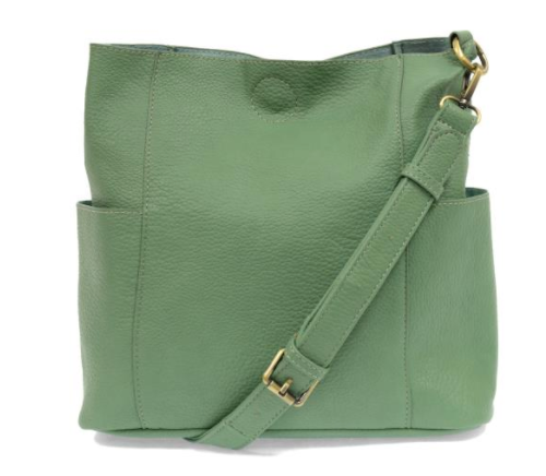 Kayleigh Vegan Leather Side Pocket Bucket Bag