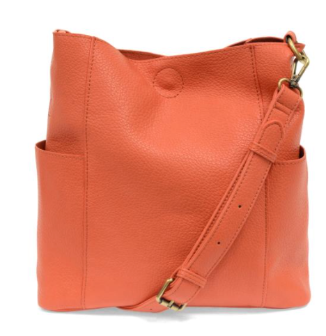 Kayleigh Vegan Leather Side Pocket Bucket Bag