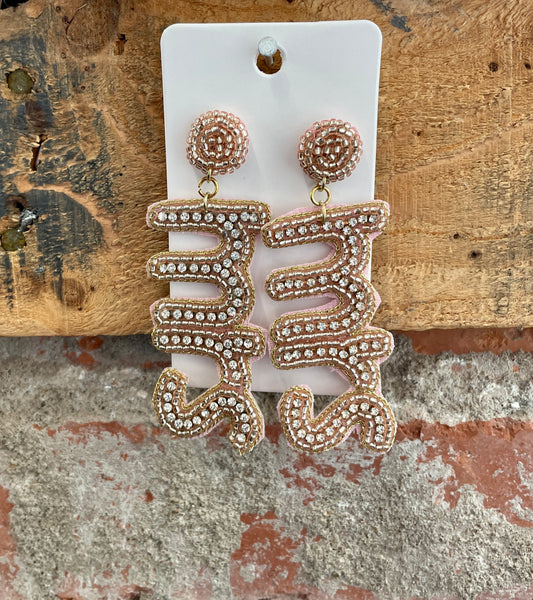 Beaded Statement Earrings