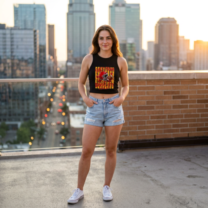 Racer Tank - She's From Kansas City Football Graphic