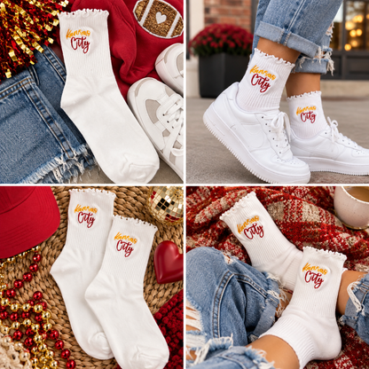 Kansas City Ruffle Socks