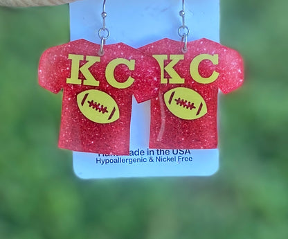 Kansas City Jersey Earrings