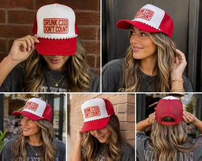 Drunk Cigs Don't Count Trucker Hat
