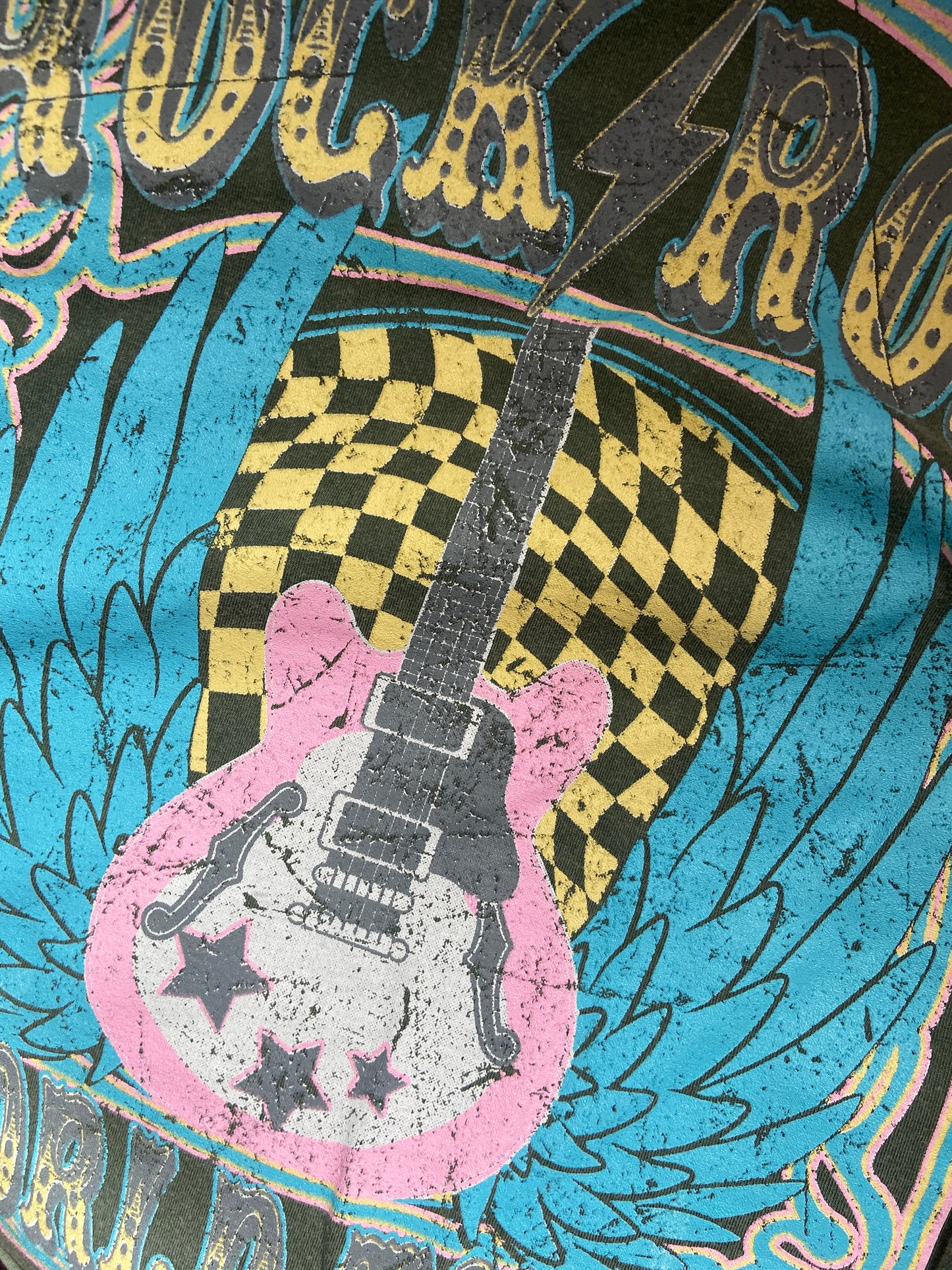 Rock N Roll World Tour Relaxed Fit Crop Tee