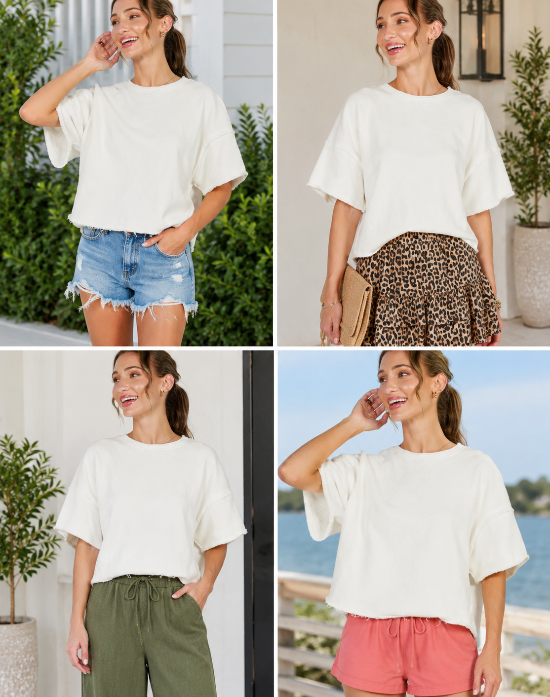 Weekend Escape Vintage Inspired Cut Edge Tee