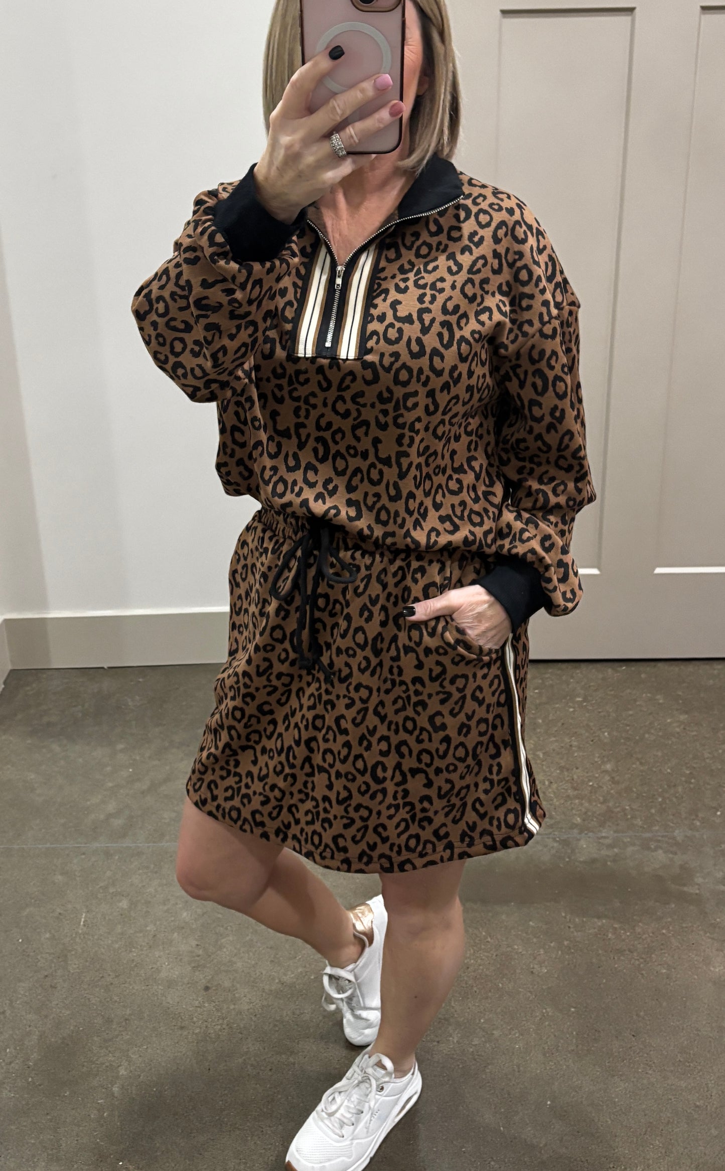Morgan Leopard Mini Skirt Set