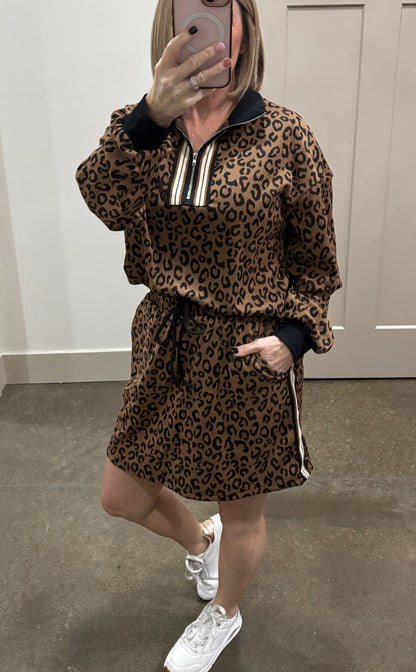 Morgan Leopard Mini Skirt Set