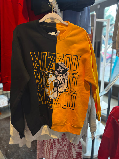 Split Mizzou Sweatshirt