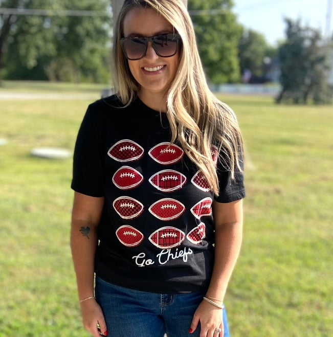 Stacked Footballs Tee