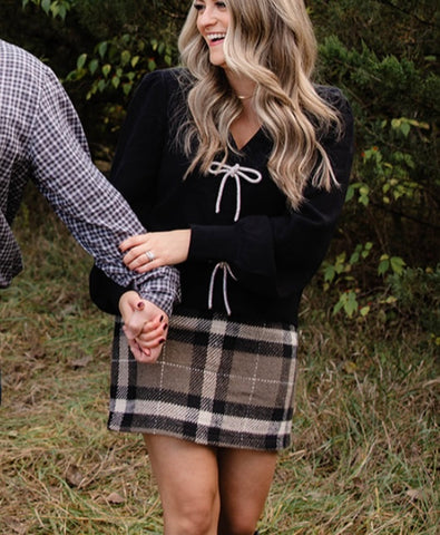 DELANEY PLAID MINI SKIRT