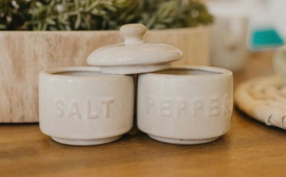 Salt & Pepper Pots with Lid
