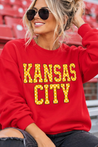 Polka Dot Kansas City Sweatshirt