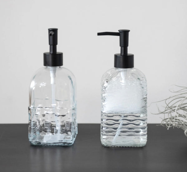 Embossed Soap Dispenser with Pump