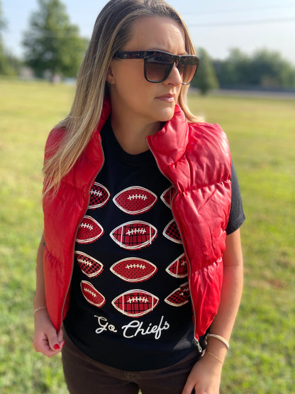 Stacked Footballs Tee