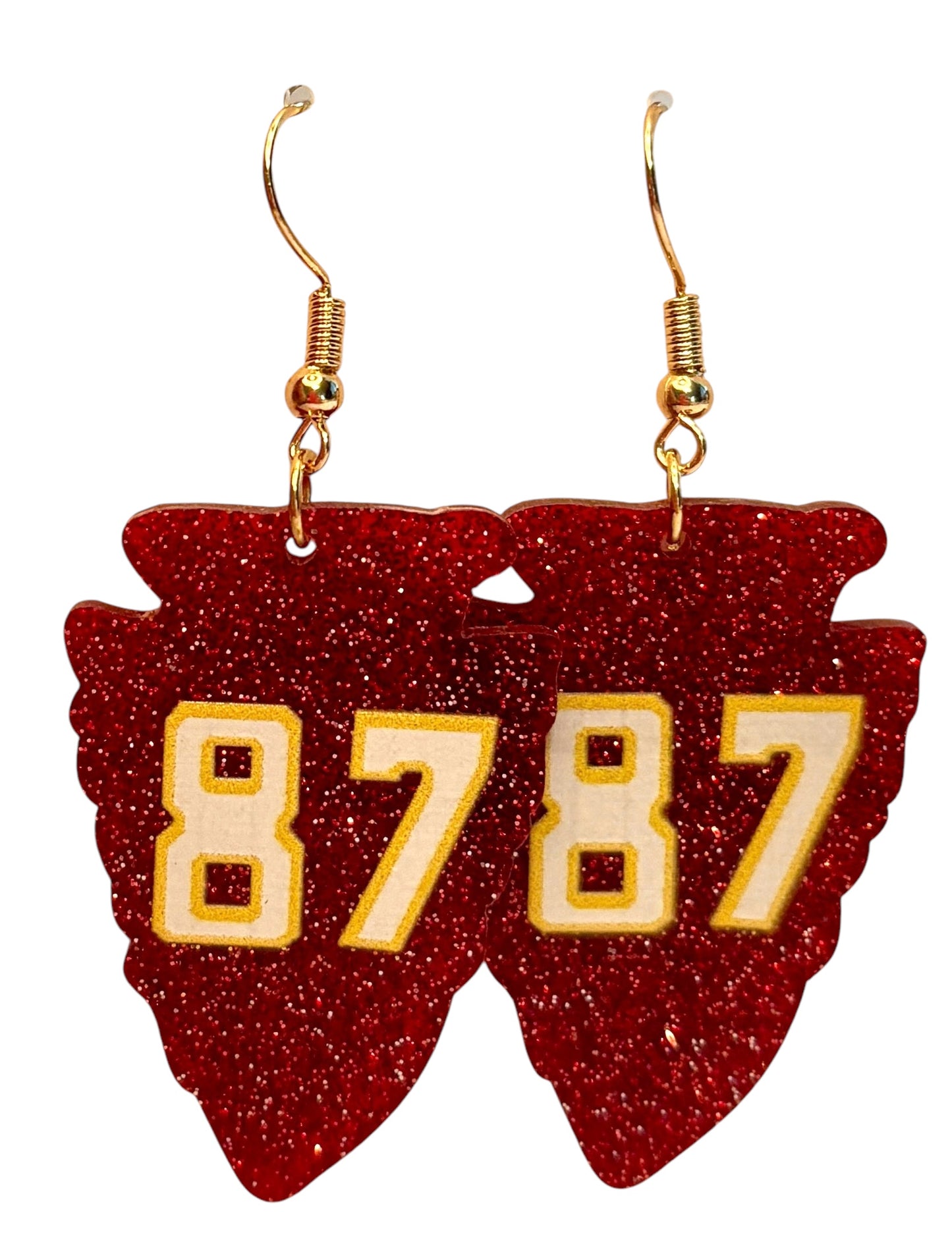 Kansas City Acrylic Arrowhead Earrings