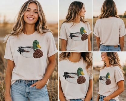 Granny's Faux Patchwork Mallard Tee